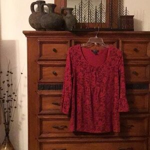XL this Women's Red Floral Top by Style & Co.